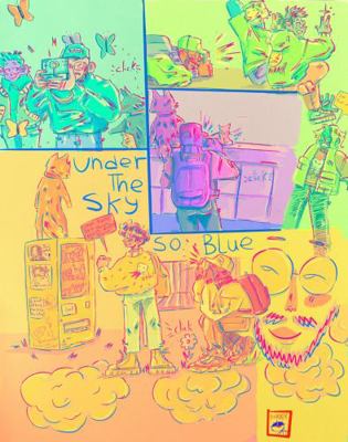 Hardcover Under the Sky So Blue Book