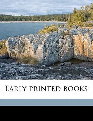 Early Printed Books 1177515342 Book Cover