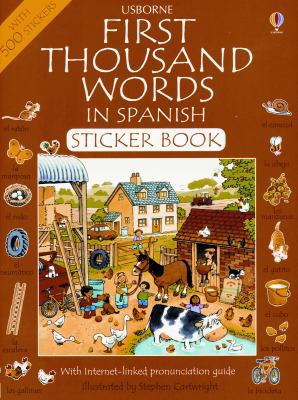 First Thousand Words In Spanish Sticker Book [Spanish] 0794504639 Book Cover