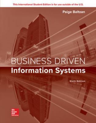 Business Driven Information Systems 1260092925 Book Cover