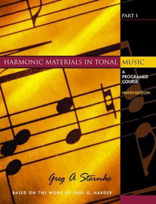 Harmonic Materials in Tonal Music: A Programmed... 0130910732 Book Cover