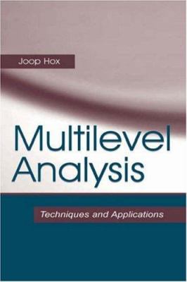 Multilevel Analysis: Techniques and Application... 0805832181 Book Cover
