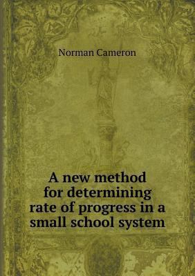 A new method for determining rate of progress i... 5518552351 Book Cover