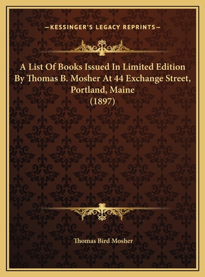 A List Of Books Issued In Limited Edition By Th... 1169635075 Book Cover