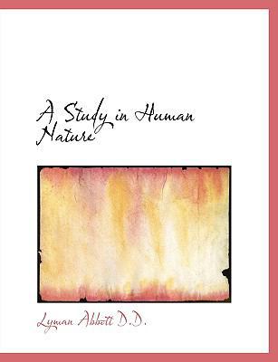 A Study in Human Nature [Large Print] 1116785013 Book Cover