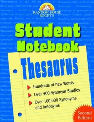 Random House Roget's Student Notebook Thesaurus 0375720308 Book Cover