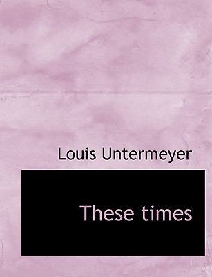 These Times 1117944999 Book Cover