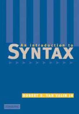 An Introduction to Syntax 1139164325 Book Cover