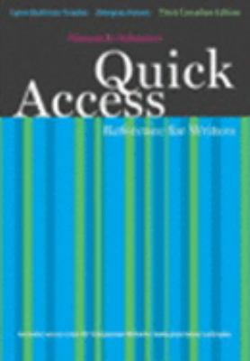 Quick Access Reference for Writers, Third Canad... 0132384213 Book Cover