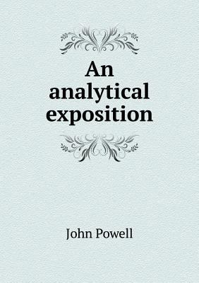 An analytical exposition 5518752687 Book Cover