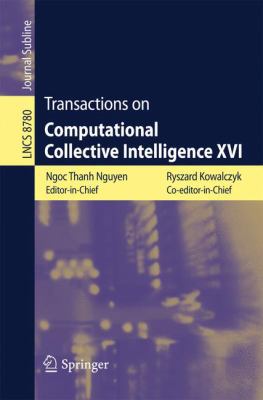Transactions on Computational Collective Intell... 366244870X Book Cover