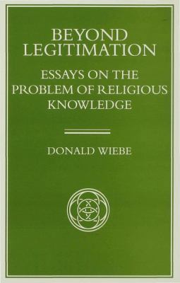 Beyond Legitimation: Essays on the Problem of R... 0333614909 Book Cover