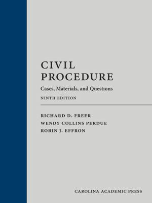 Civil Procedure: Cases, Materials, and Questions 1531026273 Book Cover