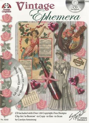Vintage Ephemera with CD: Full Color Electronic... 1574215523 Book Cover