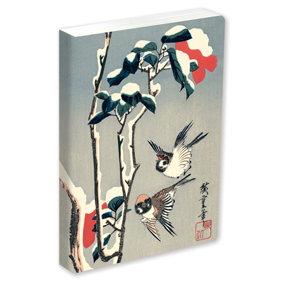 Journal Sparrows and Camellia in Snow by Hirosh... 0804859116 Book Cover