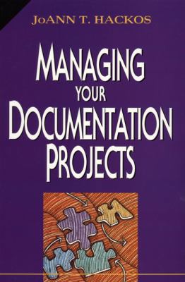 Managing Your Documentation Projects 0471590991 Book Cover