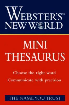 Webster's New World Mini Thesaurus 0028620623 Book Cover
