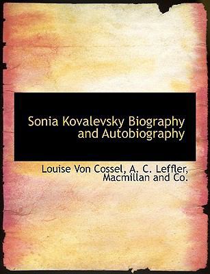 Sonia Kovalevsky Biography and Autobiography 1140559273 Book Cover