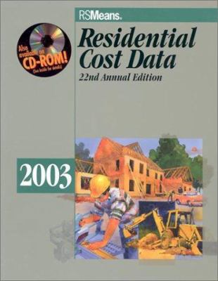 Residential Cost Data 2003 (Means Residential C... 0876296835 Book Cover