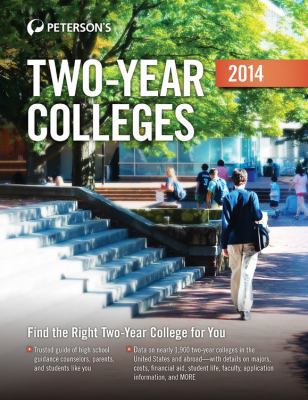 Two-Year Colleges 2014 (Peterson's Two Year Col... 0768937566 Book Cover