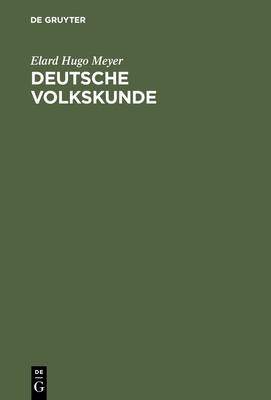 Deutsche Volkskunde [German] 3111288609 Book Cover