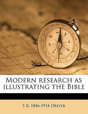 Modern Research as Illustrating the Bible 1177613980 Book Cover