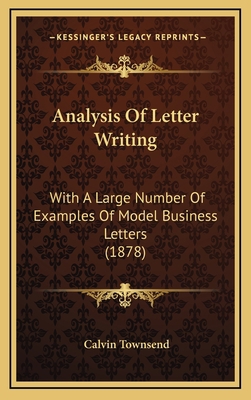 Analysis of Letter Writing: With a Large Number... 1164717995 Book Cover