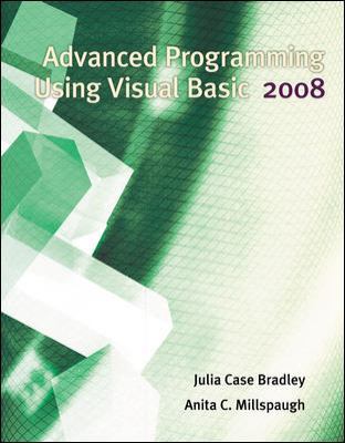 Advanced Programming Using Visual Basic 2008 0073517224 Book Cover
