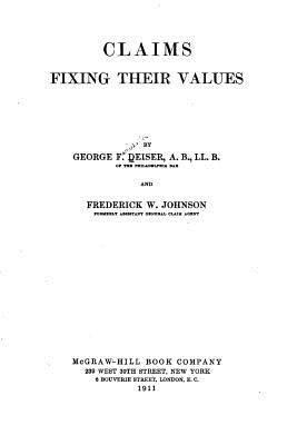 Claims, fixing their values 153281562X Book Cover