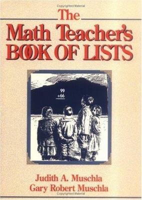 The Math Teacher's Book of Lists 0131803573 Book Cover
