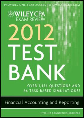 Wiley CPA Exam Review 2012 Test Bank 1 Year Acc... 0470923873 Book Cover