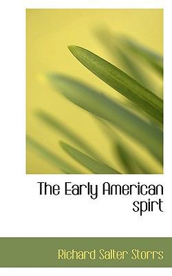 The Early American Spirt 1117753174 Book Cover