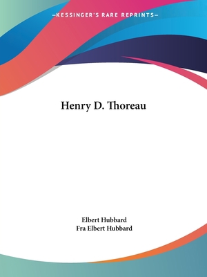 Henry D. Thoreau 1425342973 Book Cover