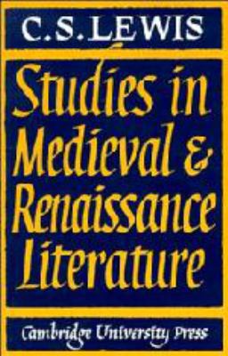 Studies in Medieval Renaissance Literature 0521055458 Book Cover