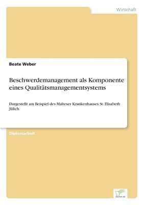 Beschwerdemanagement als Komponente eines Quali... [German] 3838625080 Book Cover