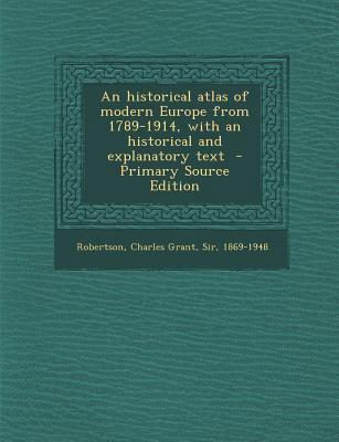 An Historical Atlas of Modern Europe from 1789-... 129570241X Book Cover