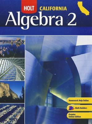 Holt Algebra 2: Student Edition Algebra 2 2008 0030923514 Book Cover