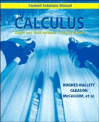 Calculus, Student Solutions Manual: Single and ... 0471242934 Book Cover