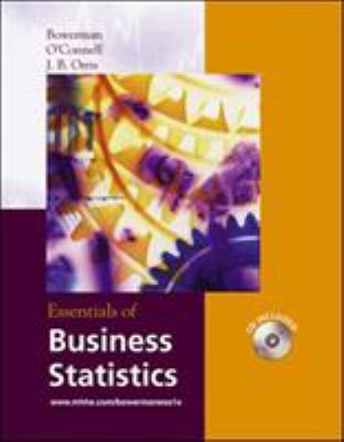 Essentials of Business Statistics with Student ... 0072869240 Book Cover