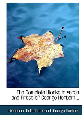 The Complete Works in Verse and Prose of George... 1117018792 Book Cover