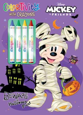 Mickey Beware Halloween Colortivity w Crayons