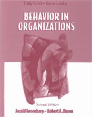 Behavior in Organizations (Study Guide) 0130865923 Book Cover