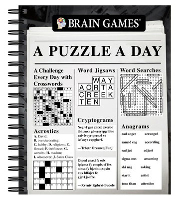 Brain Games - A Puzzle a Day 1645589870 Book Cover