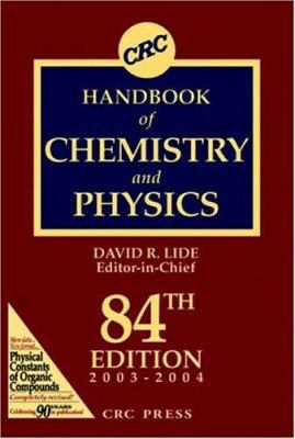 CRC Handbook of Chemistry and Physics, 84th Edi... 0849304849 Book Cover