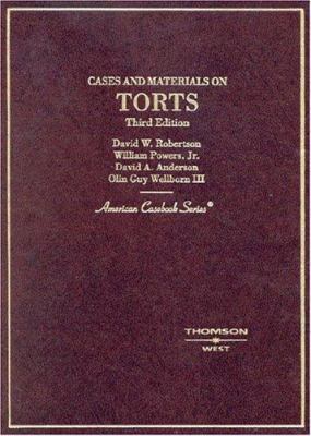 Cases And Materials On Torts (American Casebook... 0314146156 Book Cover