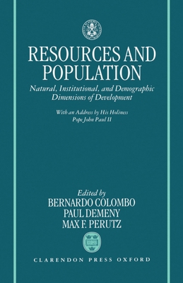 Resources and Population: Natural, Institutiona... 0198289189 Book Cover