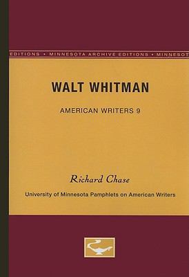 Walt Whitman - American Writers 9: University o... 0816602417 Book Cover