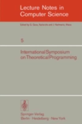 International Symposium on Theoretical Programming 3540067205 Book Cover