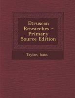 Etruscan Researches 129506460X Book Cover