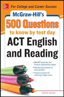 McGraw-Hill's 500 ACT English and Reading Quest... 0071821317 Book Cover